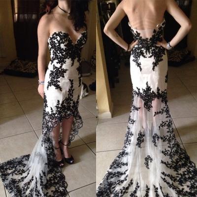 New Lovely lace Simple lace High Low Prom Dresses 2016, High Low Prom Dresses, BLACK lace Prom Dresses, Prom Dresses,girls party dress, sexy prom Dresses,homecoming dress , 2016 cheap long sexy prom dress . 