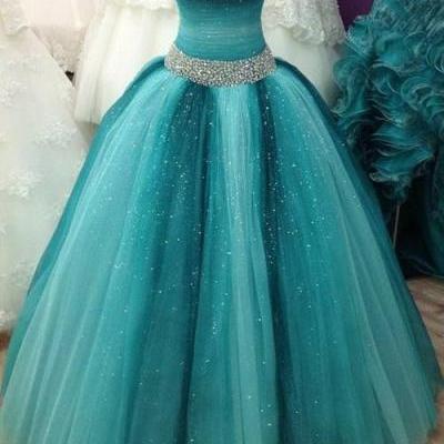 Prom Dress,Fantastic New tulle Long Prom Dresses Spaghetti Straps Sleeveless Ball Gown,Beading Backless Evening Dress, Formal Dresses, High Quality Prom Dresses,High Quality Graduation Dress,Wedding Guest Dress