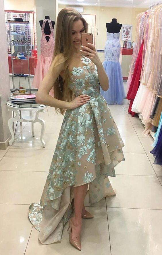 Simple Hi Lo Formal Dresses