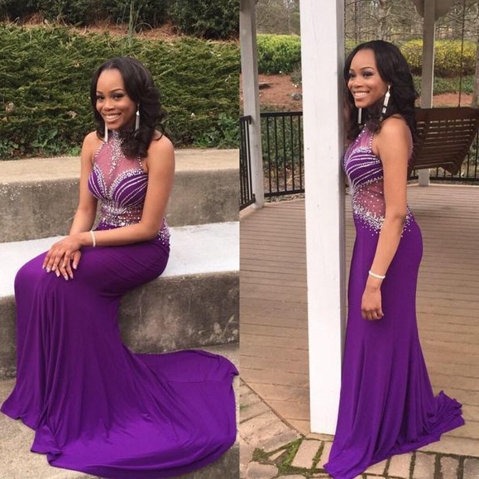 Grape Purple Prom Dresses