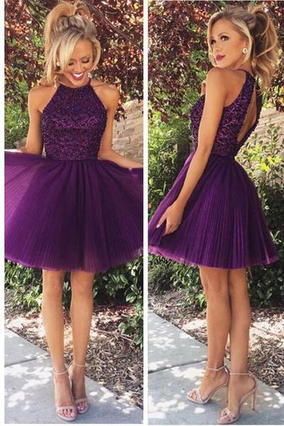 Purple Short Dresses For Juniors Online ...