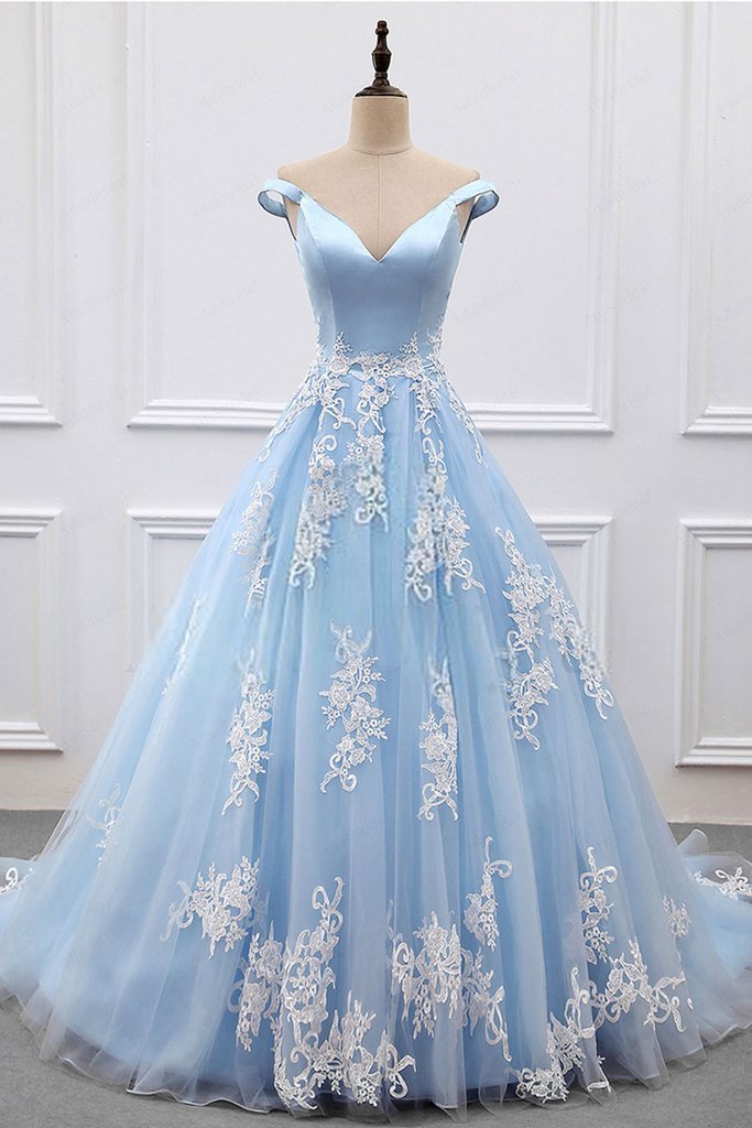 light blue ballroom dresses