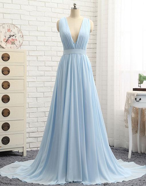 Long Prom Dresses,Chiffon Prom Dress 