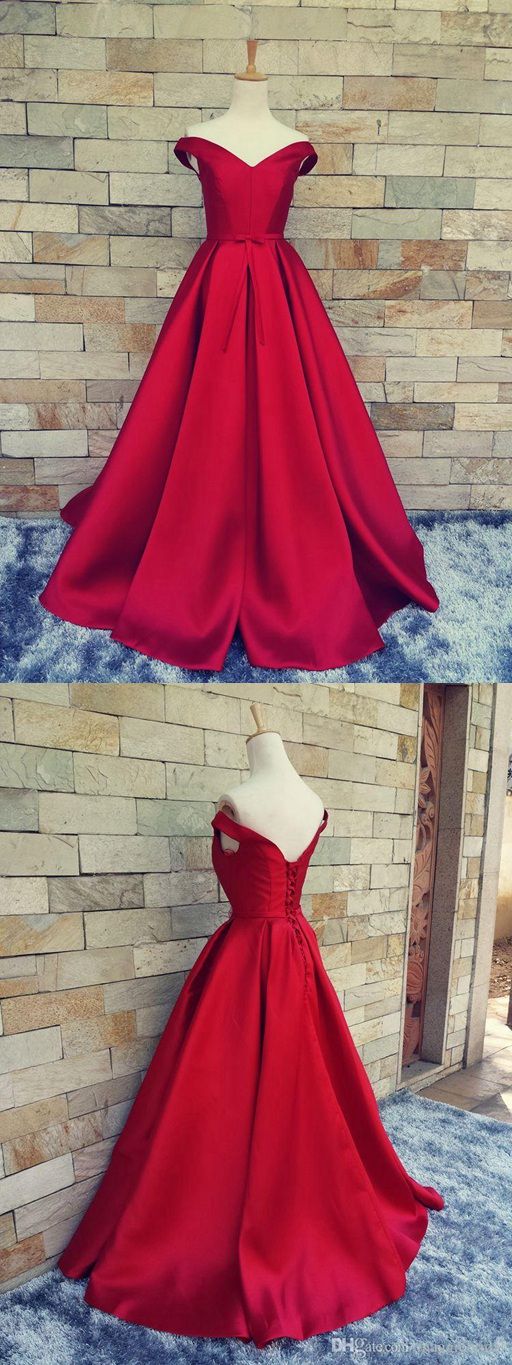js prom gown red