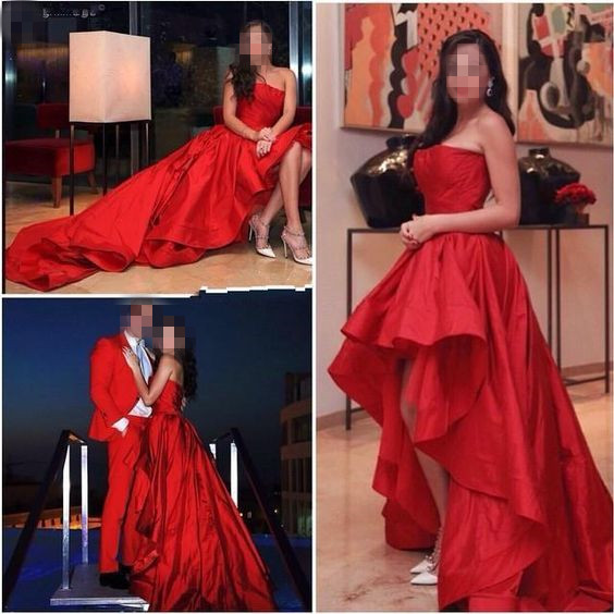 Red High Low Wedding Dresses