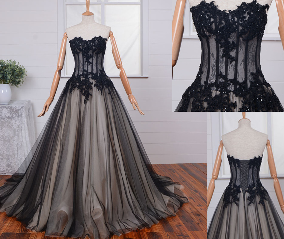 Wedding Dresses,Gothic Wedding Dress,Custom Wedding Dress,Vintage ...