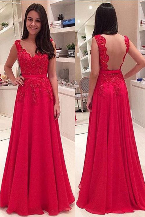 Elegant V Neck Floor Length Lace Backless Red Prom Evening Dress Elegant V Neck Floor Length Lace Backless Red Prom Evening Dress Gowns Long Formal Woman For Weddings And Events