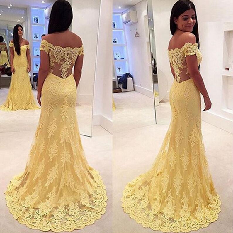 Light Yellow Prom Dresses