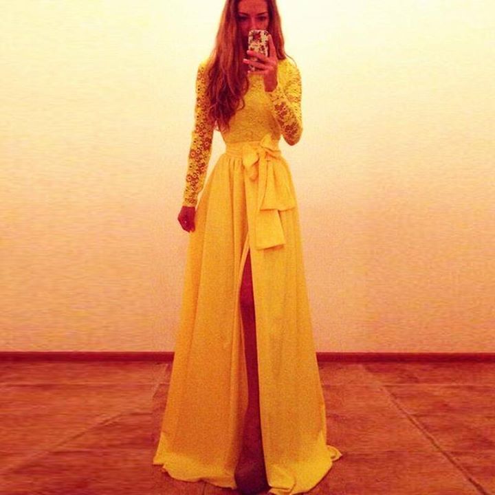 Prom Dress with Bow in Front