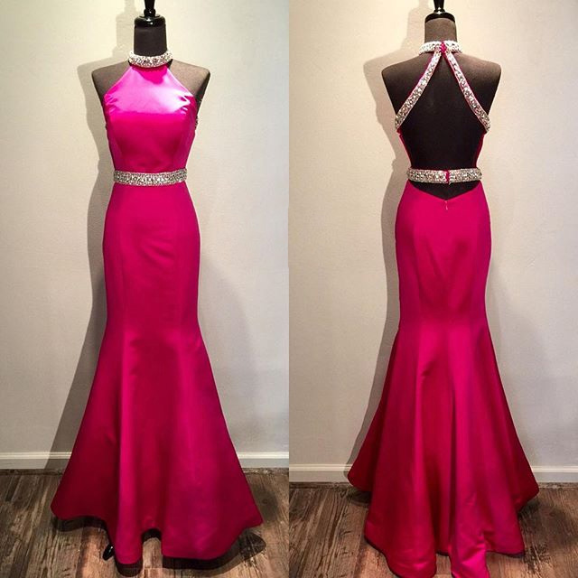 Prom Dress Beautiful Hot Pink Prom Dress Mermaid Prom Dresses