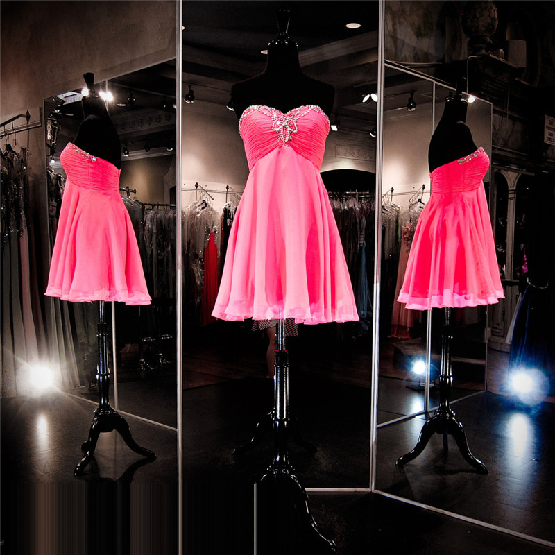 Hot Pink Short Dress On Hanger