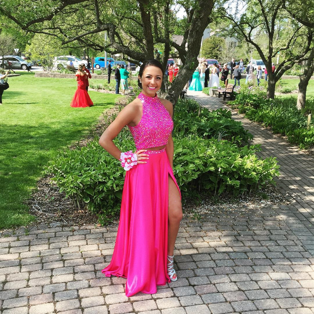 Hot Pink Prom Dress